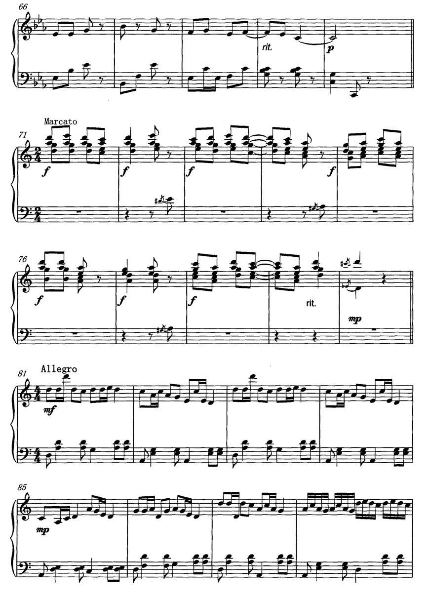 钢琴变奏曲钢琴曲谱（图4）
