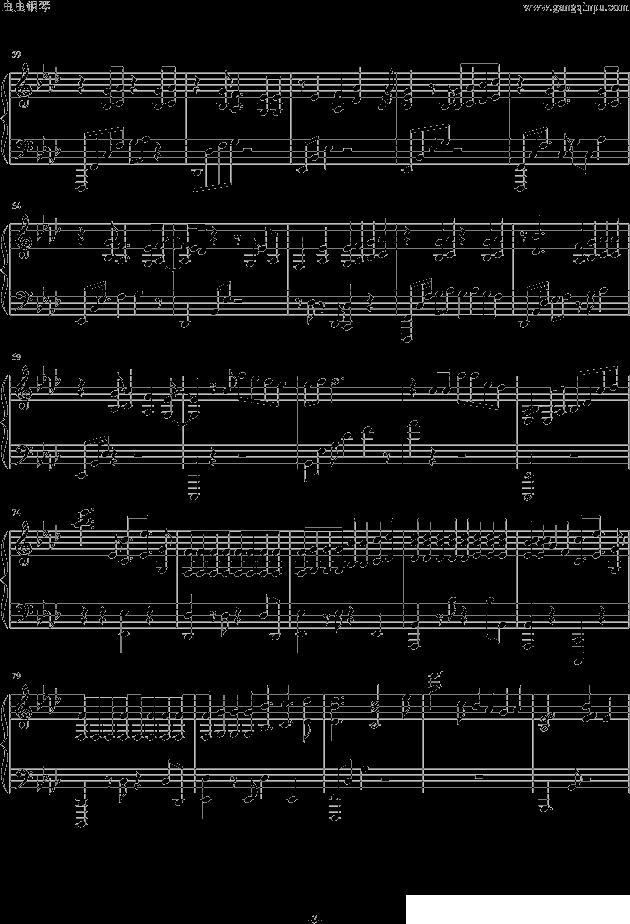 十二月的奇迹钢琴曲谱（图3）