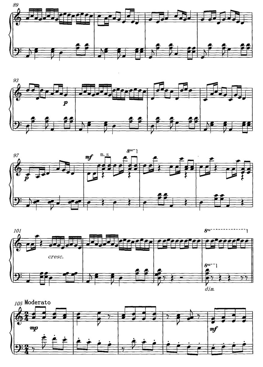 钢琴变奏曲钢琴曲谱（图5）