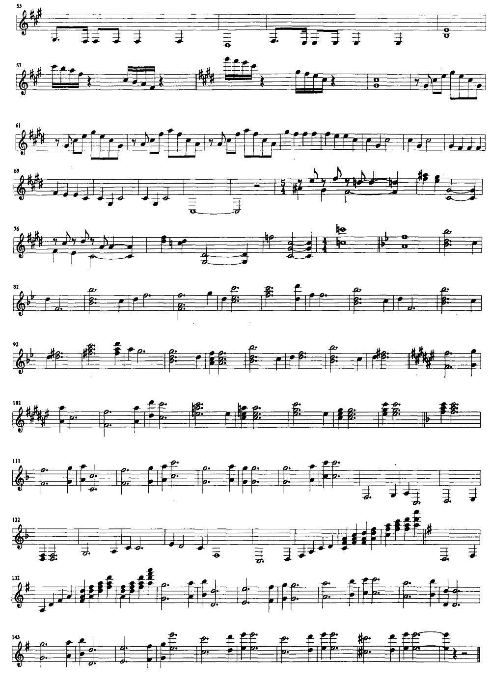 玉龙雪山（钢琴协奏曲主旋律）钢琴曲谱（图2）