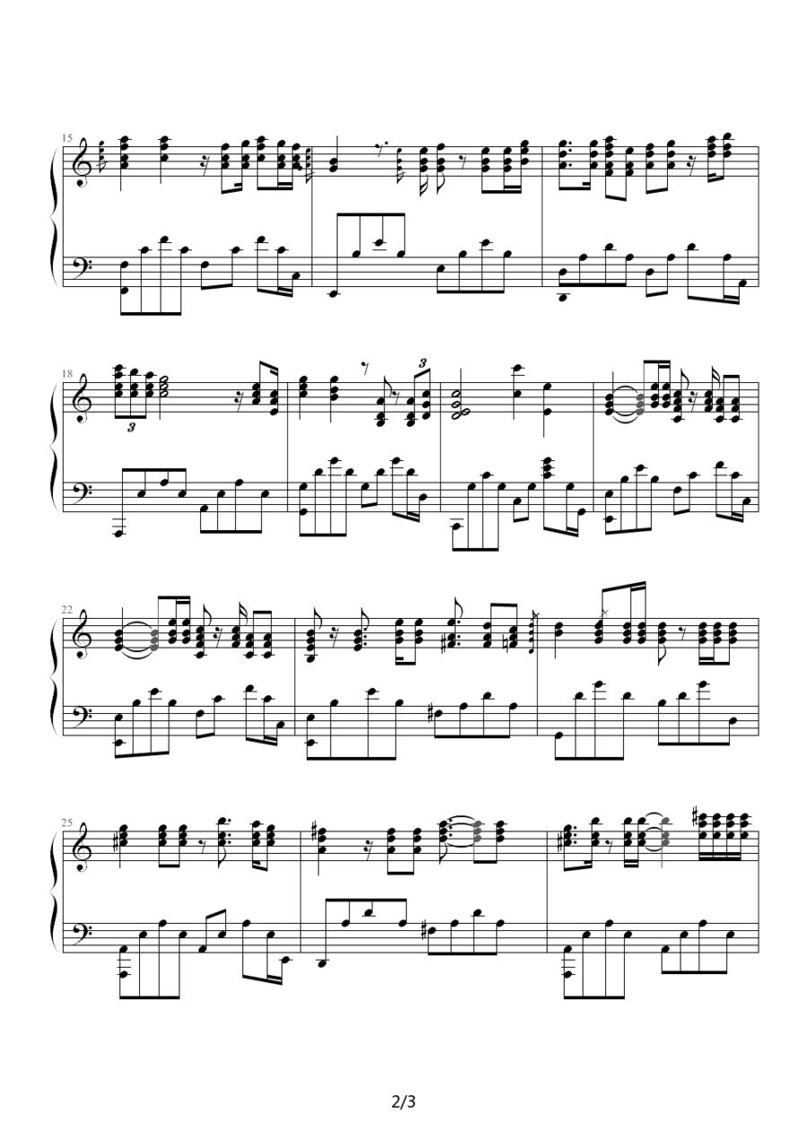 Meomory （《猫》剧主题曲）钢琴曲谱（图2）