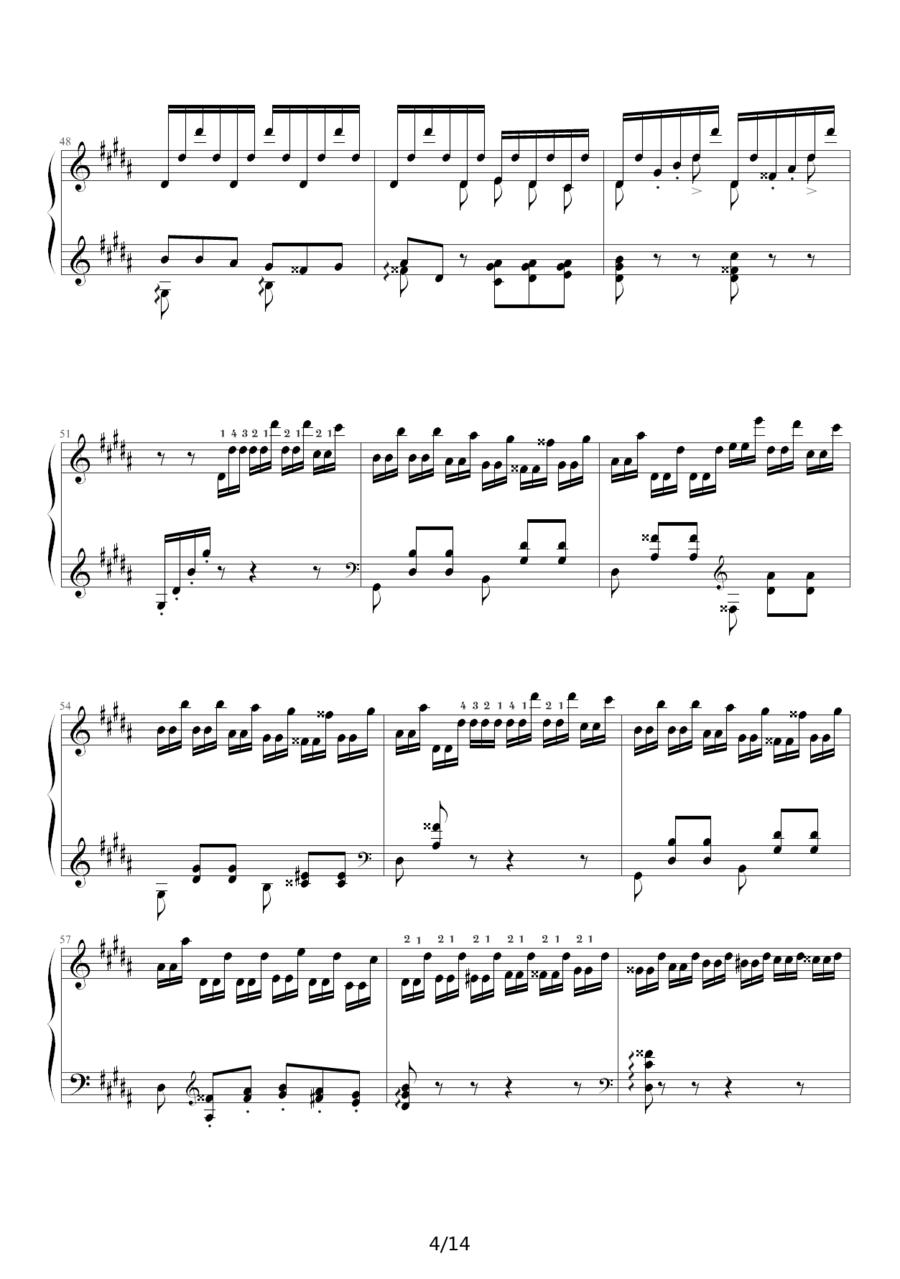帕格尼尼大练习曲3：钟钢琴曲谱（图4）