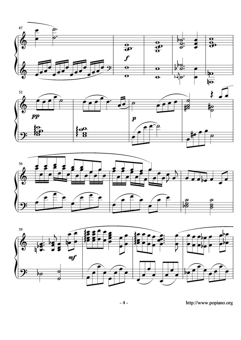 One Summer‘s Day钢琴曲谱（图4）