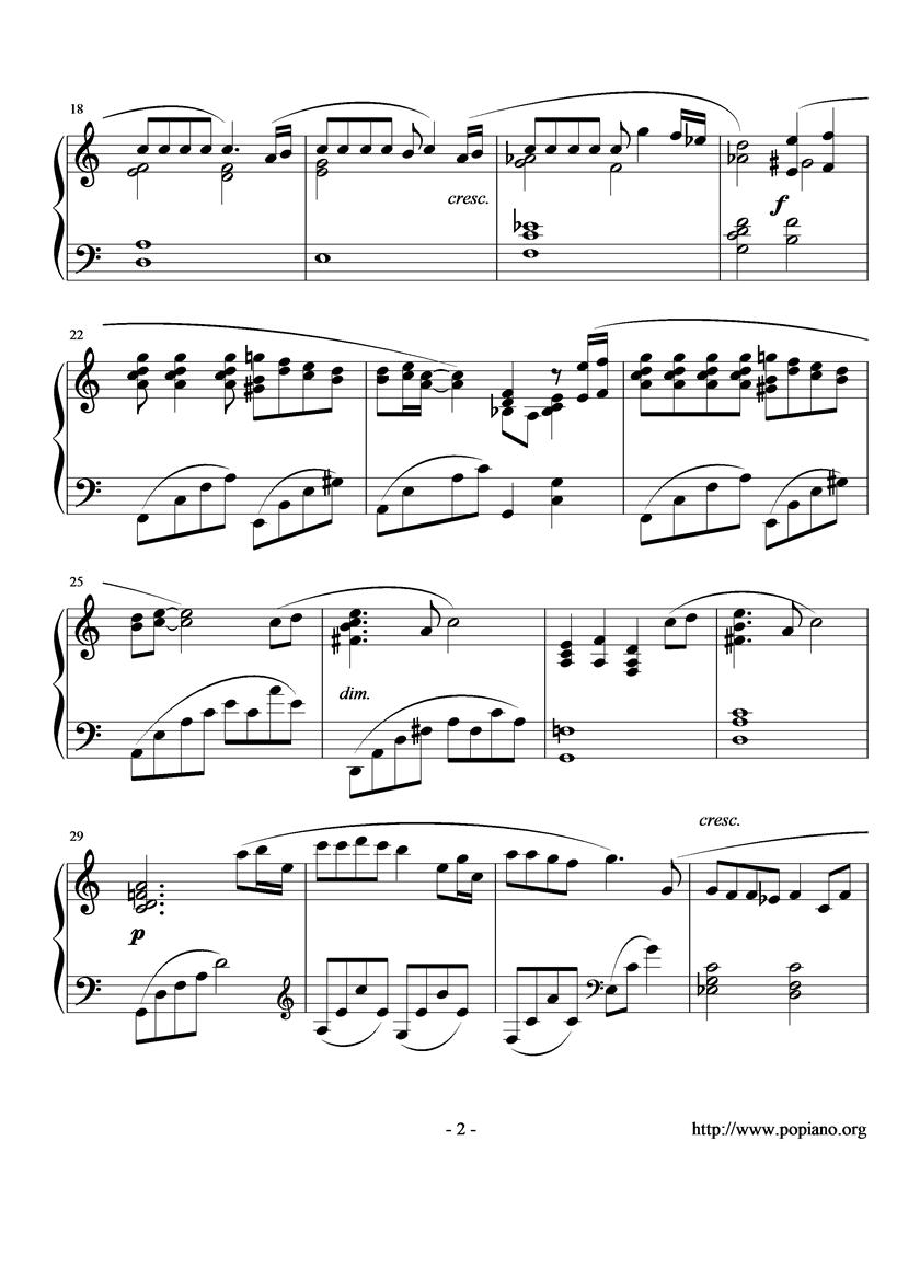 One Summer‘s Day钢琴曲谱（图2）