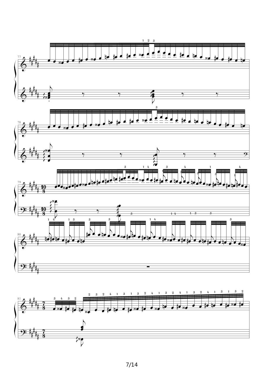 帕格尼尼大练习曲3：钟钢琴曲谱（图7）