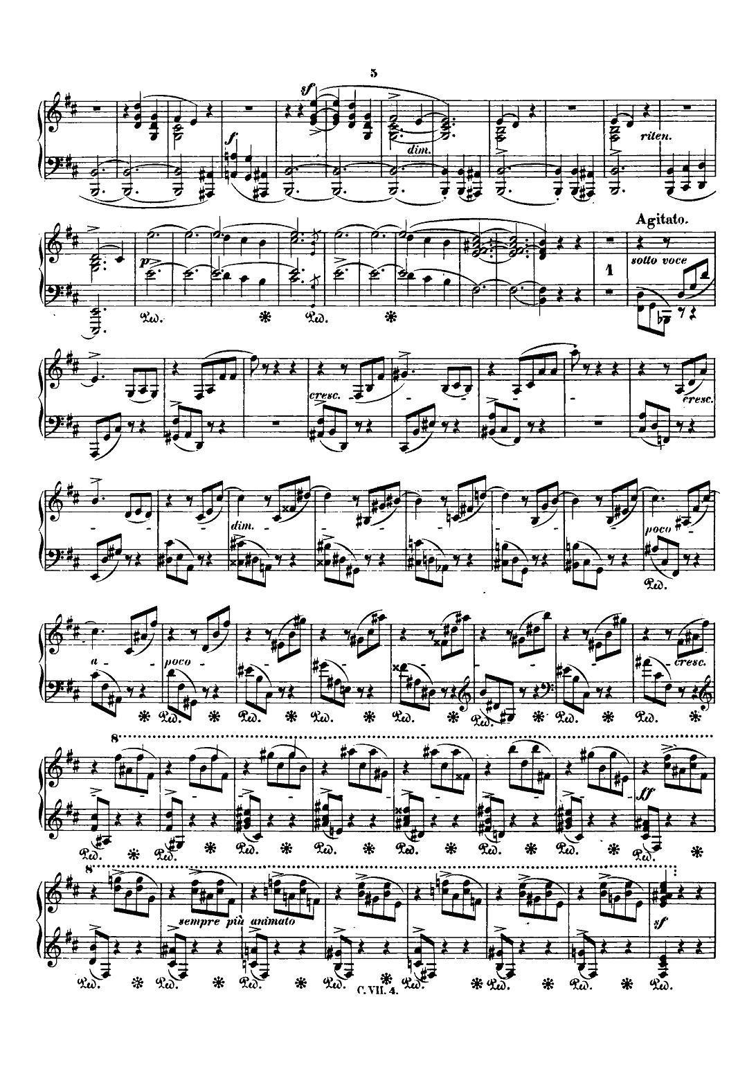 肖邦 钢琴谐谑曲 Chopin Scherzo（No.1 b小调，Op.20）钢琴曲谱（图4）
