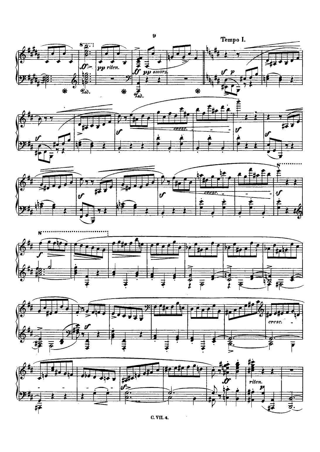 肖邦 钢琴谐谑曲 Chopin Scherzo（No.1 b小调，Op.20）钢琴曲谱（图8）