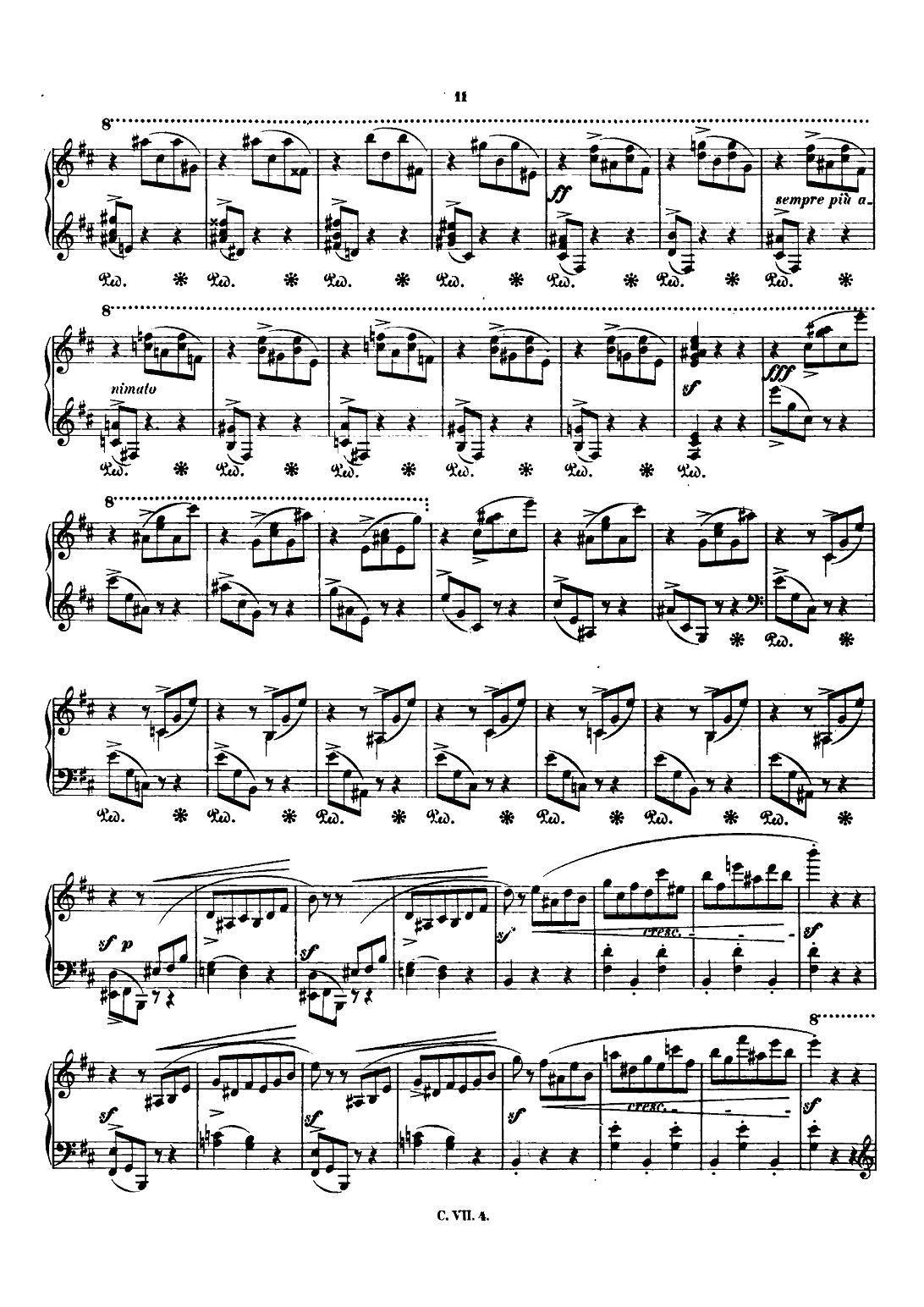 肖邦 钢琴谐谑曲 Chopin Scherzo（No.1 b小调，Op.20）钢琴曲谱（图10）