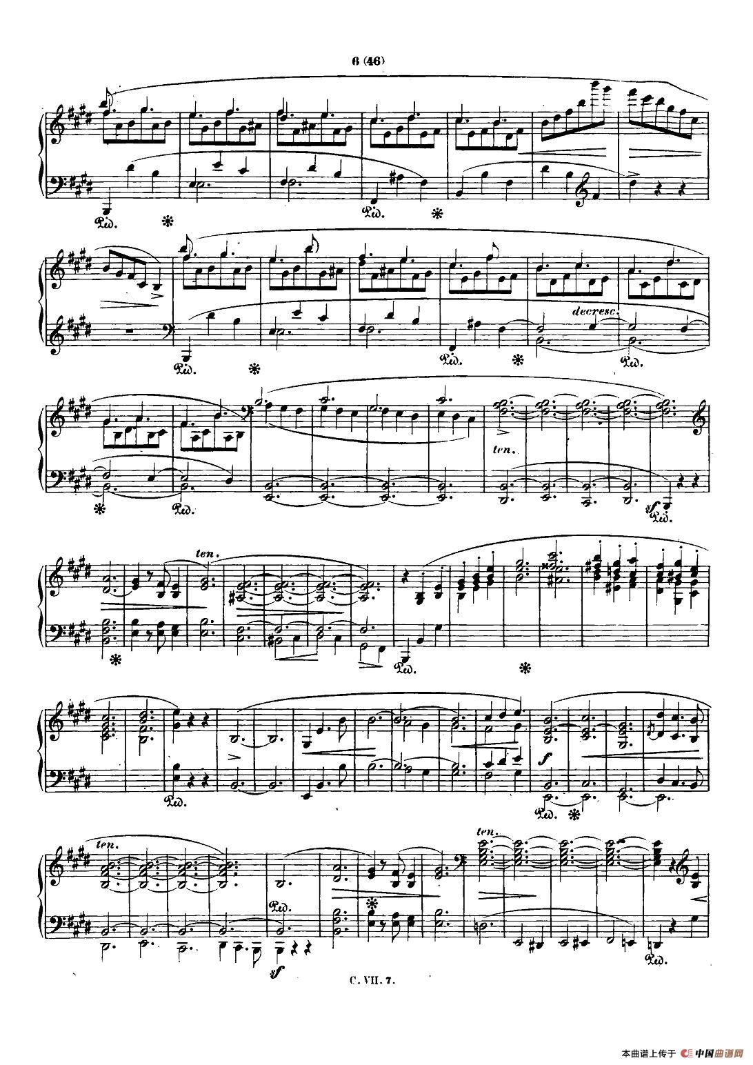 肖邦 钢琴谐谑曲 Chopin Scherzo（No.4  E大调，Op.54）钢琴曲谱（图3）