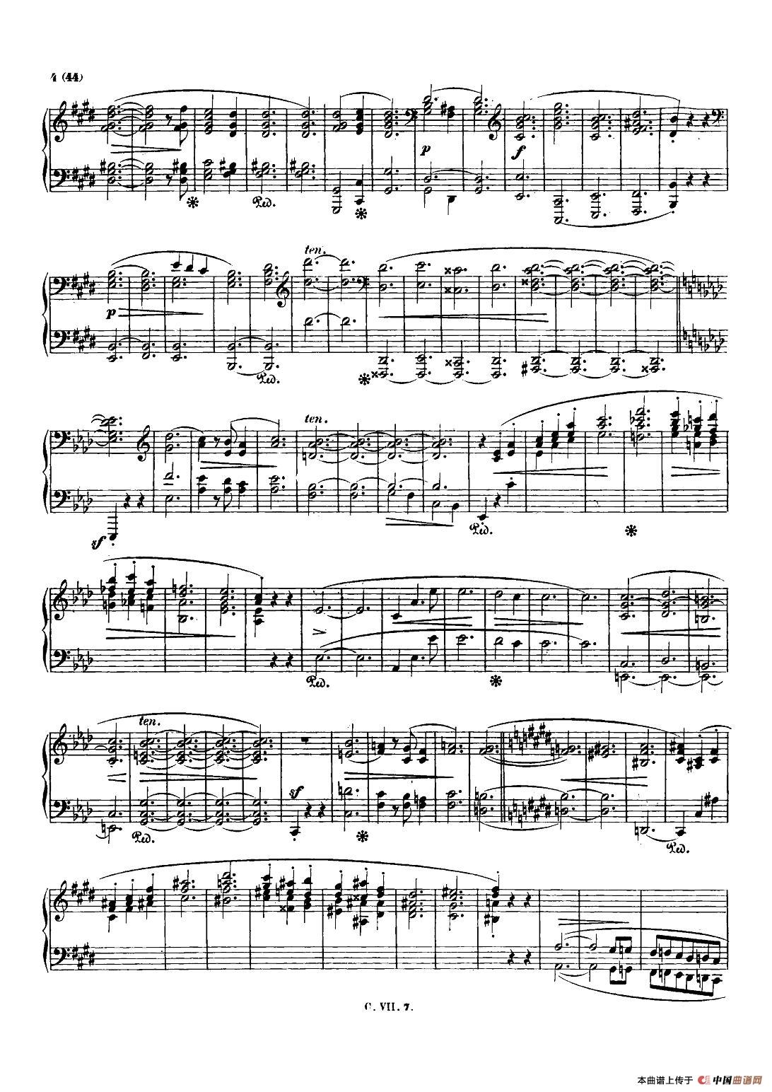 肖邦 钢琴谐谑曲 Chopin Scherzo（No.4  E大调，Op.54）钢琴曲谱（图2）