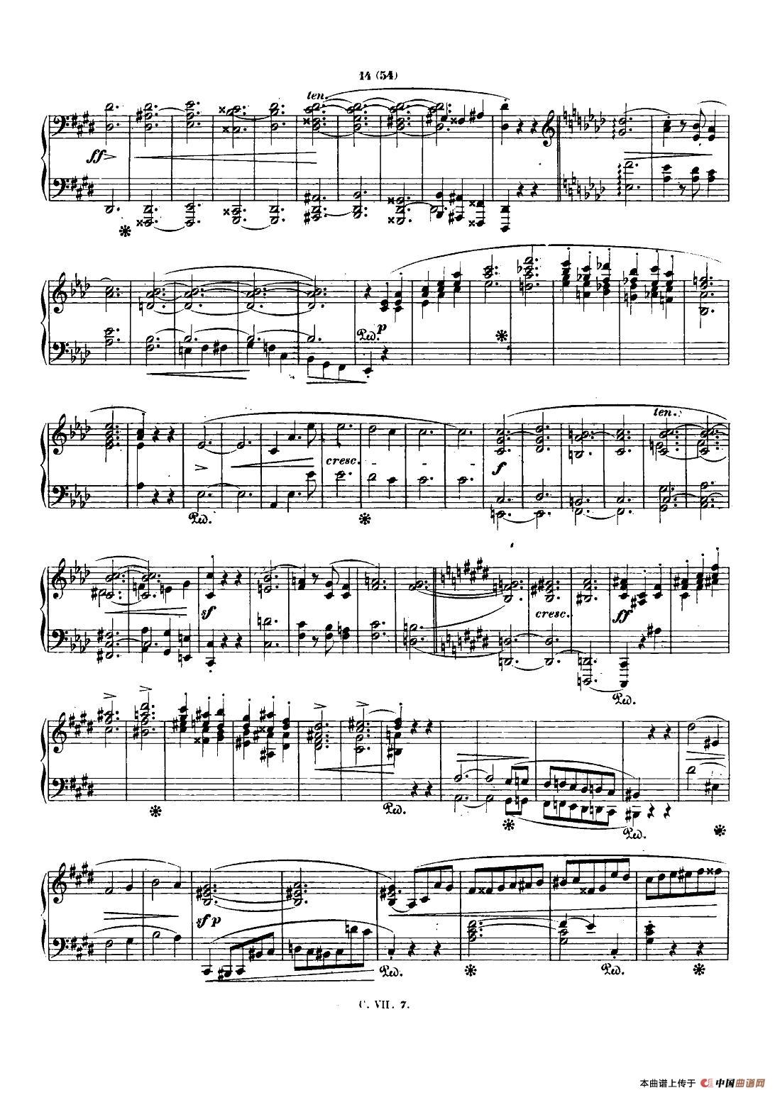 肖邦 钢琴谐谑曲 Chopin Scherzo（No.4  E大调，Op.54）钢琴曲谱（图7）