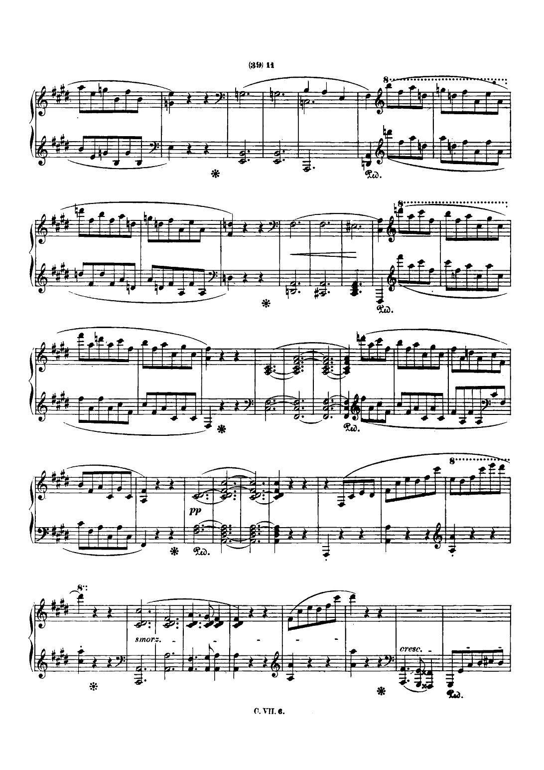 肖邦 钢琴谐谑曲 Chopin Scherzo（No.3 升c小调，Op.39）钢琴曲谱（图10）