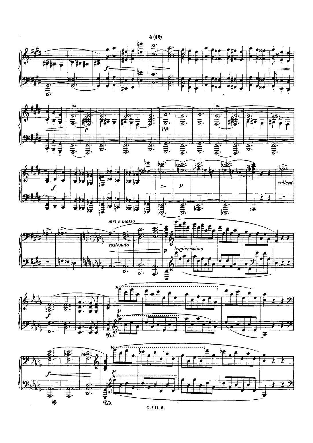 肖邦 钢琴谐谑曲 Chopin Scherzo（No.3 升c小调，Op.39）钢琴曲谱（图3）