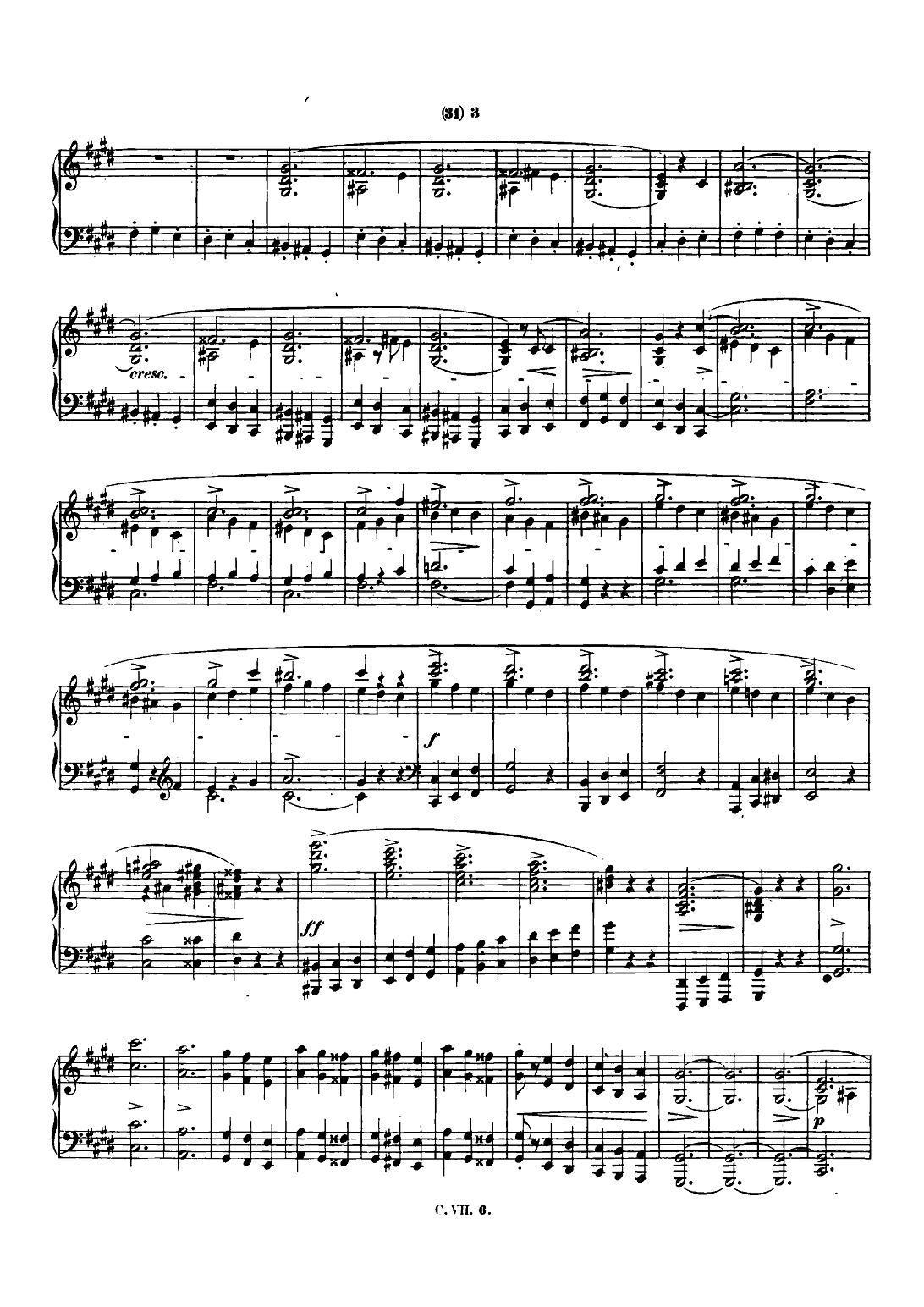 肖邦 钢琴谐谑曲 Chopin Scherzo（No.3 升c小调，Op.39）钢琴曲谱（图2）