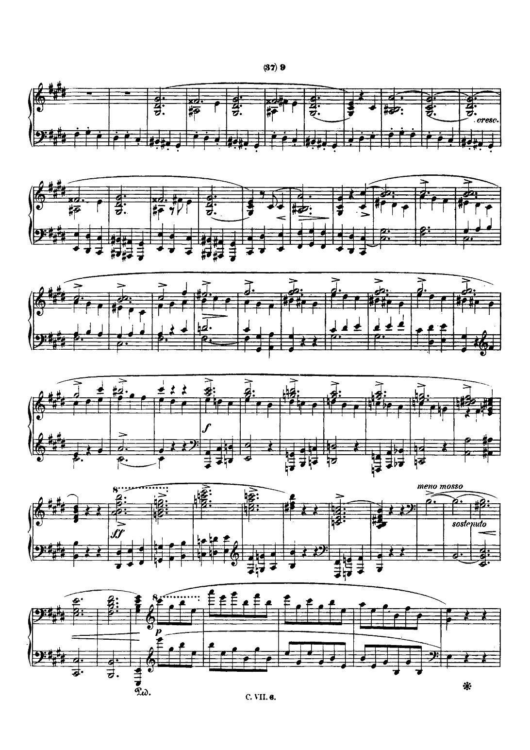 肖邦 钢琴谐谑曲 Chopin Scherzo（No.3 升c小调，Op.39）钢琴曲谱（图8）