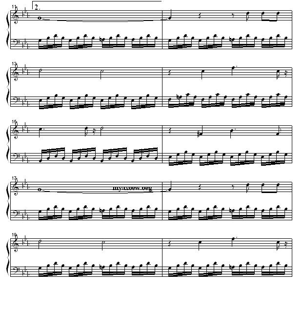 钢琴公主的浪漫钢琴：樱桃山钢琴曲谱（图2）