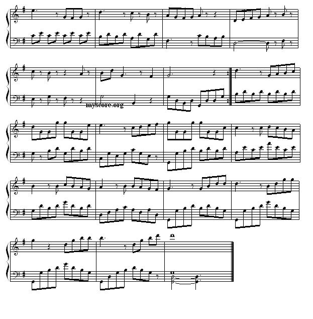 钢琴公主的浪漫钢琴：G大调小步舞曲钢琴曲谱（图2）
