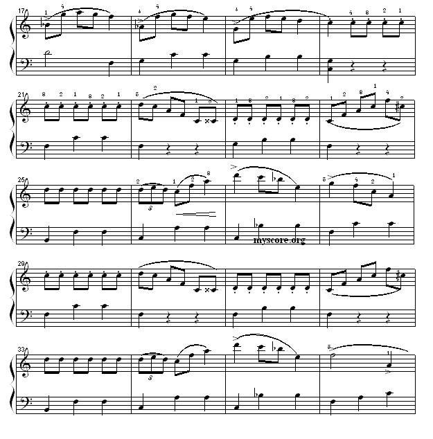 华丽大圆舞曲（简易版）钢琴曲谱（图2）