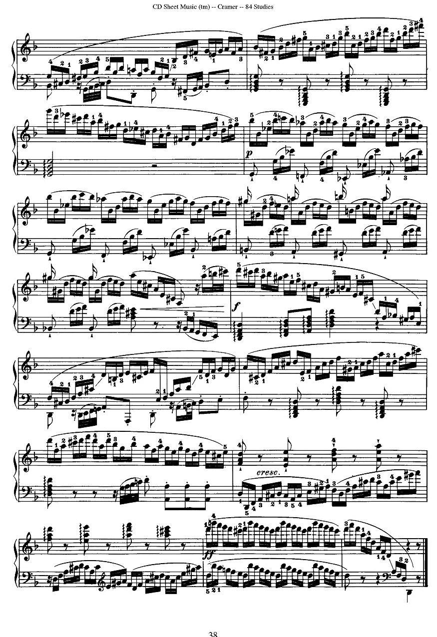 Cramer - 84 exercices（46—50）（克拉莫84首钢琴练习曲）钢琴曲谱（图8）