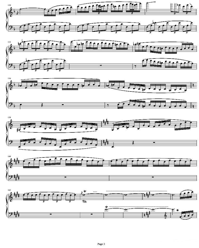 贝多芬钢琴协奏曲Op61第一乐章钢琴曲谱（图3）