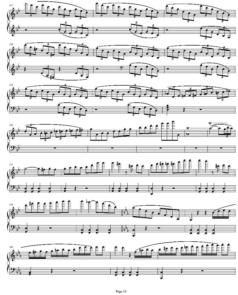 贝多芬钢琴协奏曲Op61第一乐章钢琴曲谱（图10）