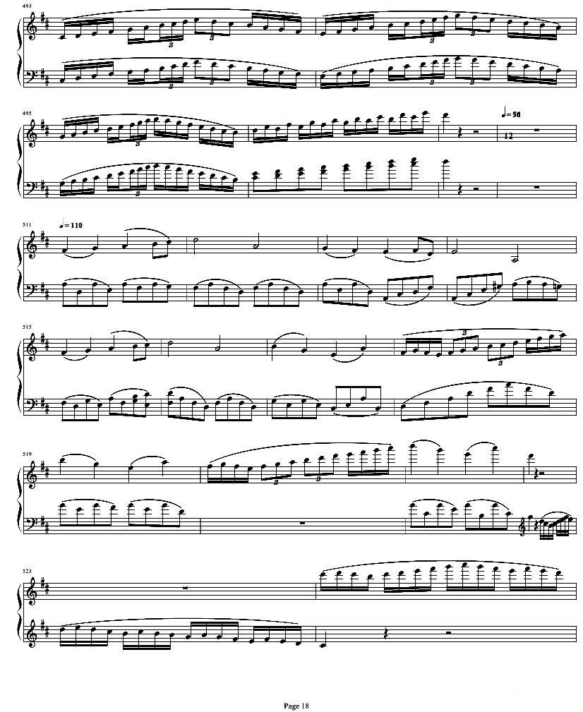 贝多芬钢琴协奏曲Op61第一乐章钢琴曲谱（图18）