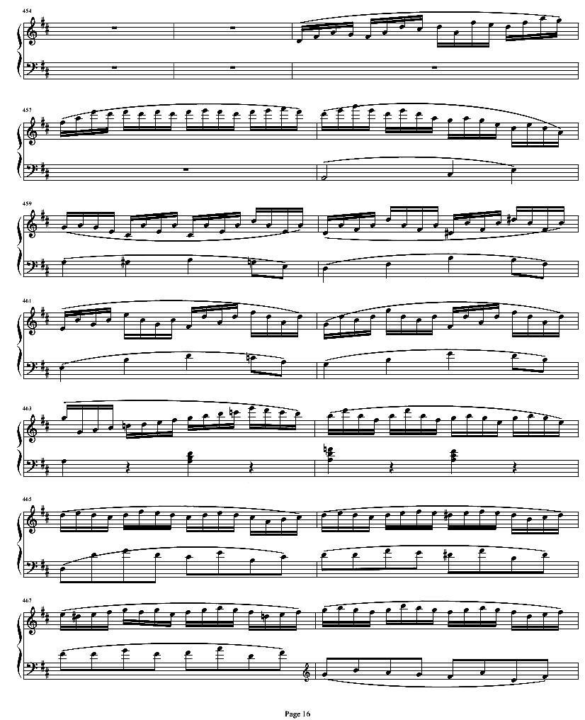 贝多芬钢琴协奏曲Op61第一乐章钢琴曲谱（图16）