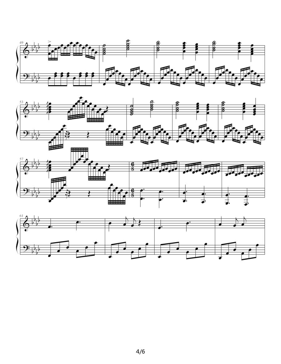 随想曲2钢琴曲谱（图4）