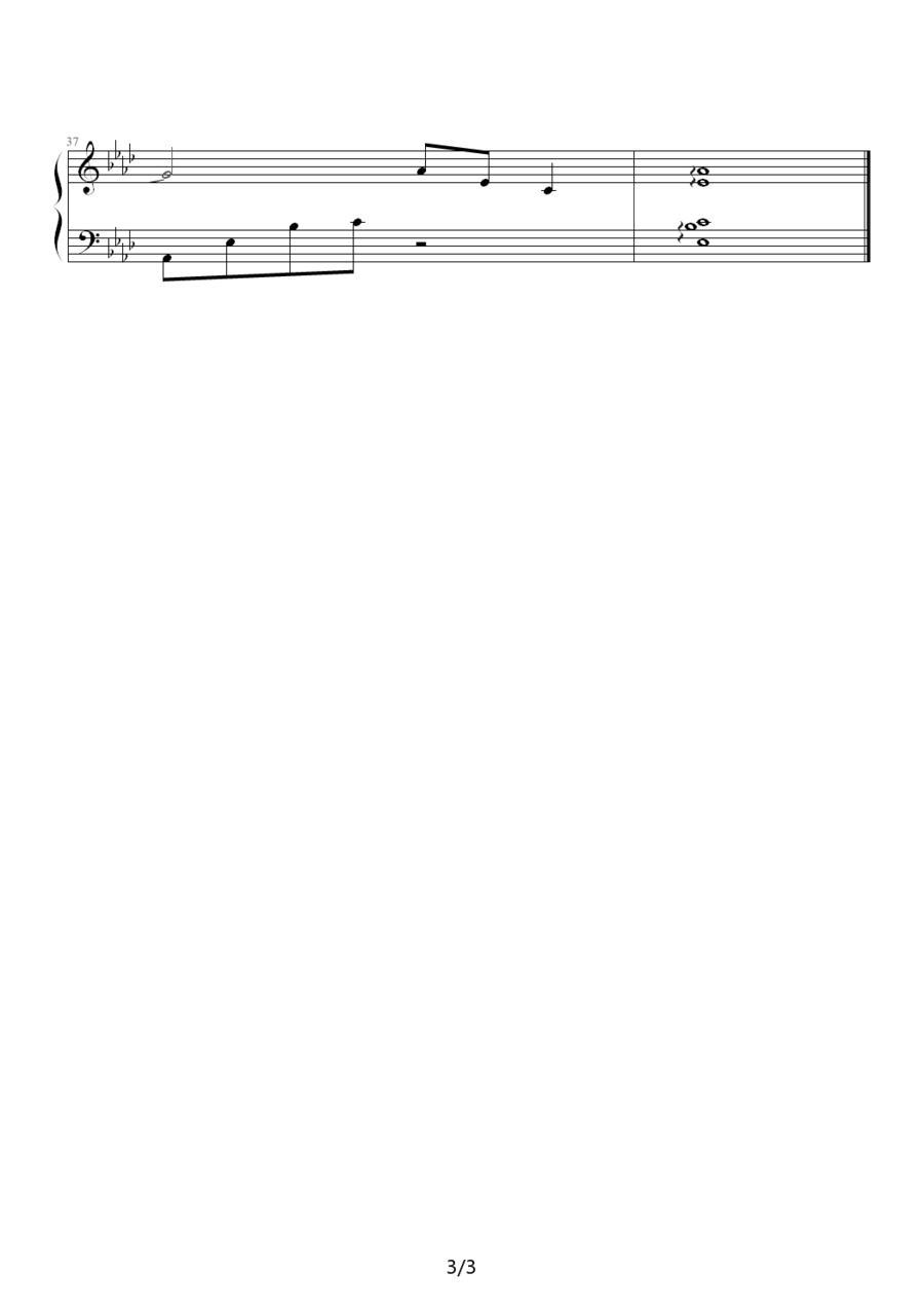 Outro（韩剧《对不起，我爱你》插曲）钢琴曲谱（图3）