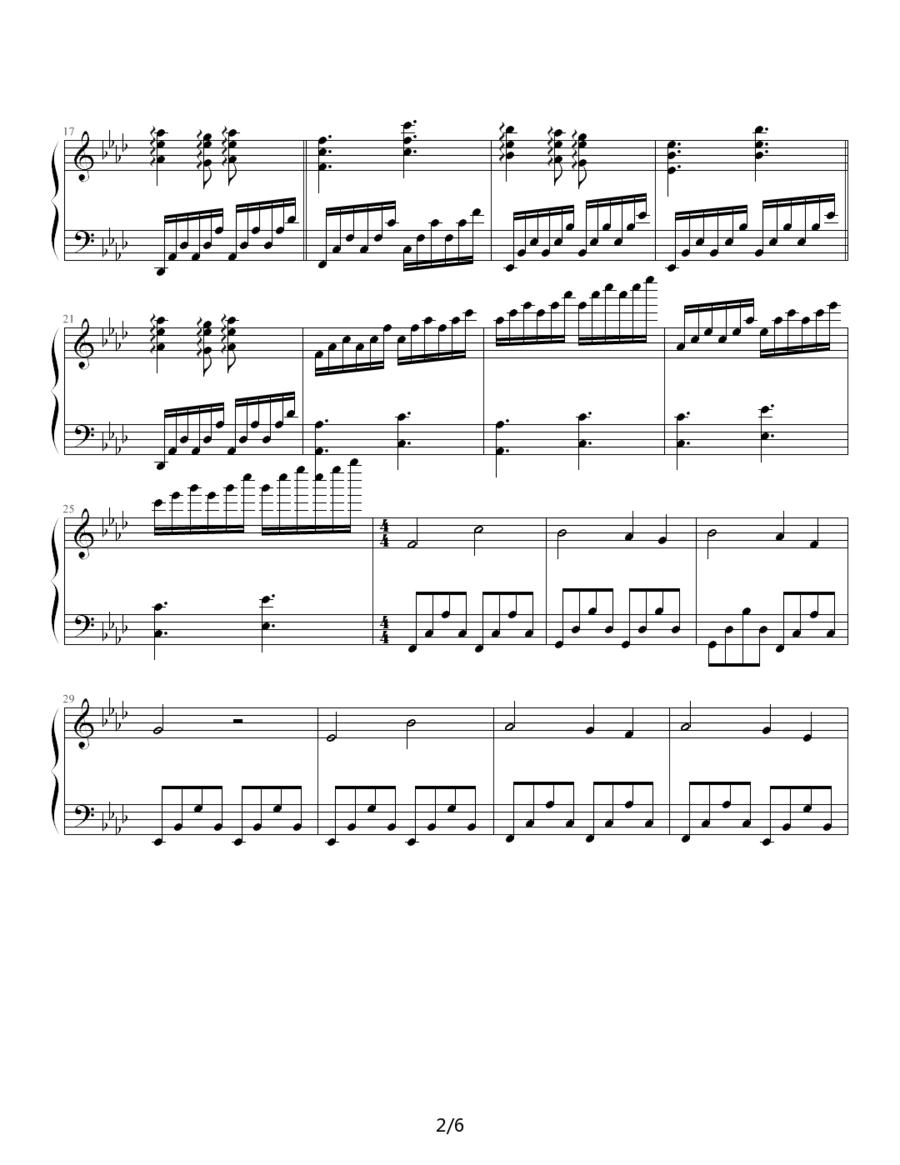 随想曲2钢琴曲谱（图2）