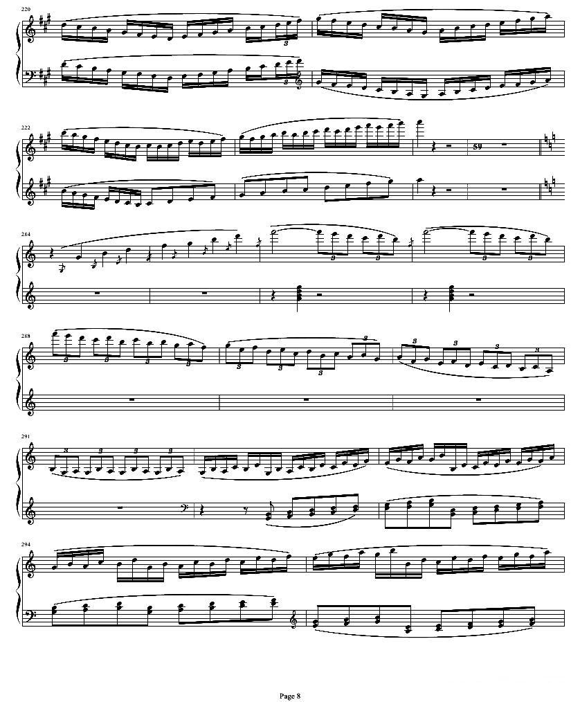 贝多芬钢琴协奏曲Op61第一乐章钢琴曲谱（图8）