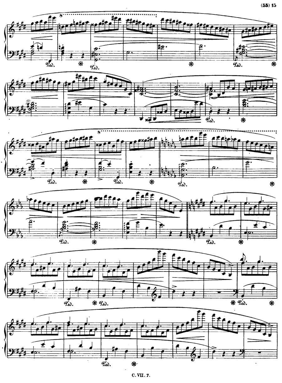 E大调钢琴谐谑曲Op.54（第四号）钢琴曲谱（图14）