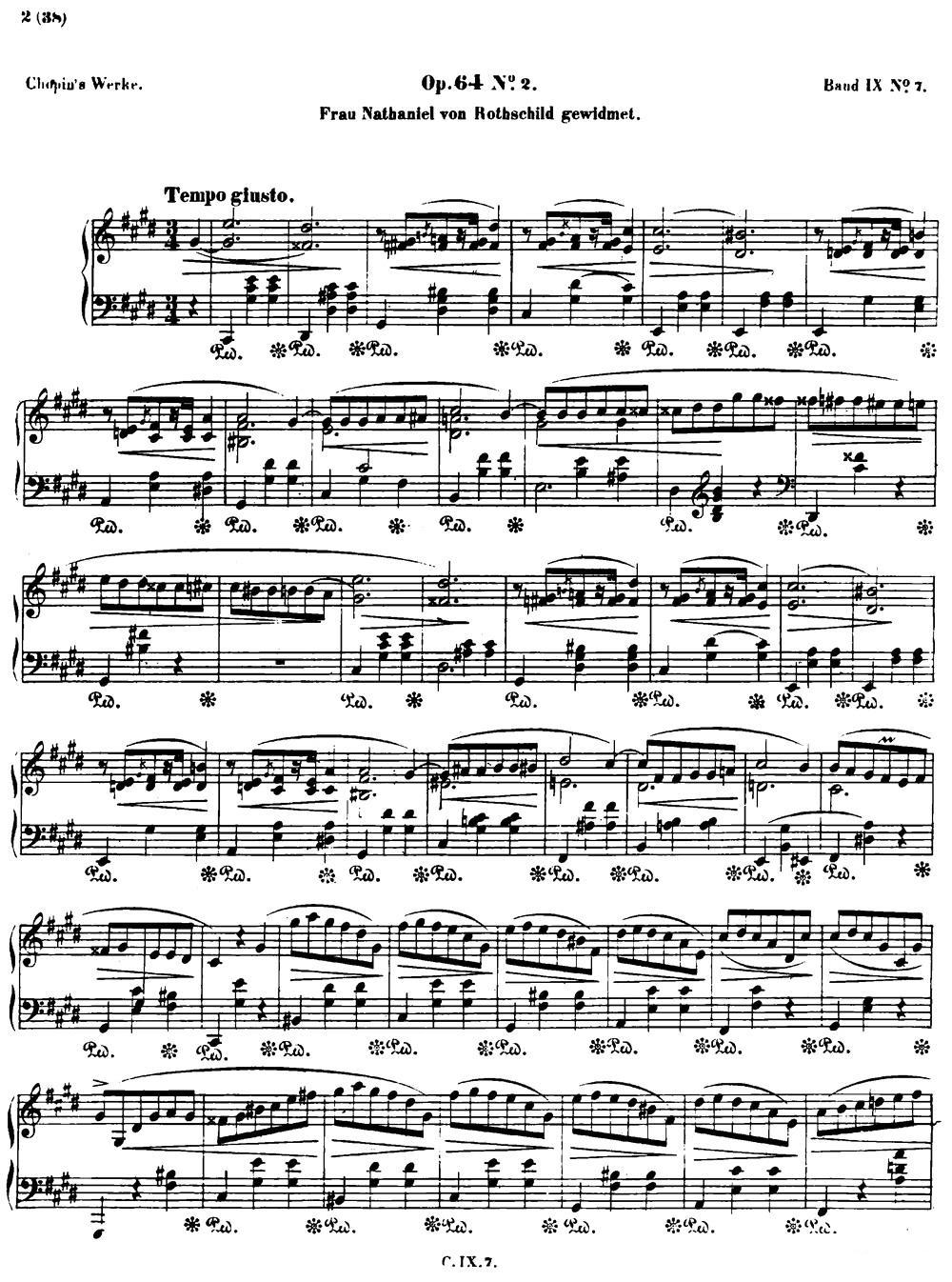 升c小调圆舞曲Op.64-2 钢琴曲谱（图1）
