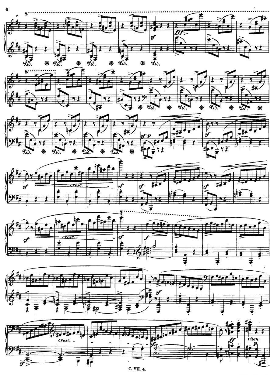 b小调钢琴谐谑曲Op.20（第一号）钢琴曲谱（图3）