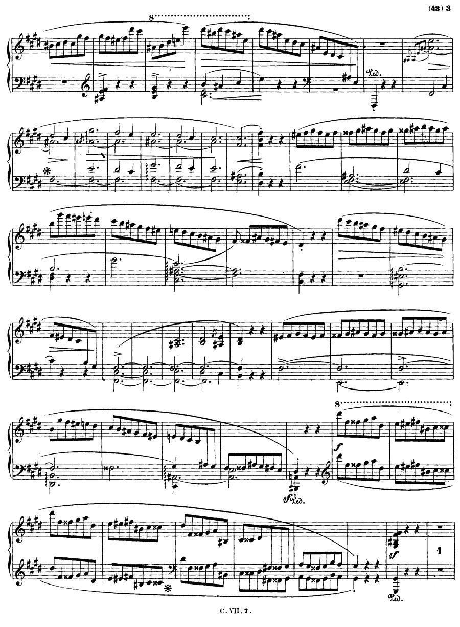 E大调钢琴谐谑曲Op.54（第四号）钢琴曲谱（图2）
