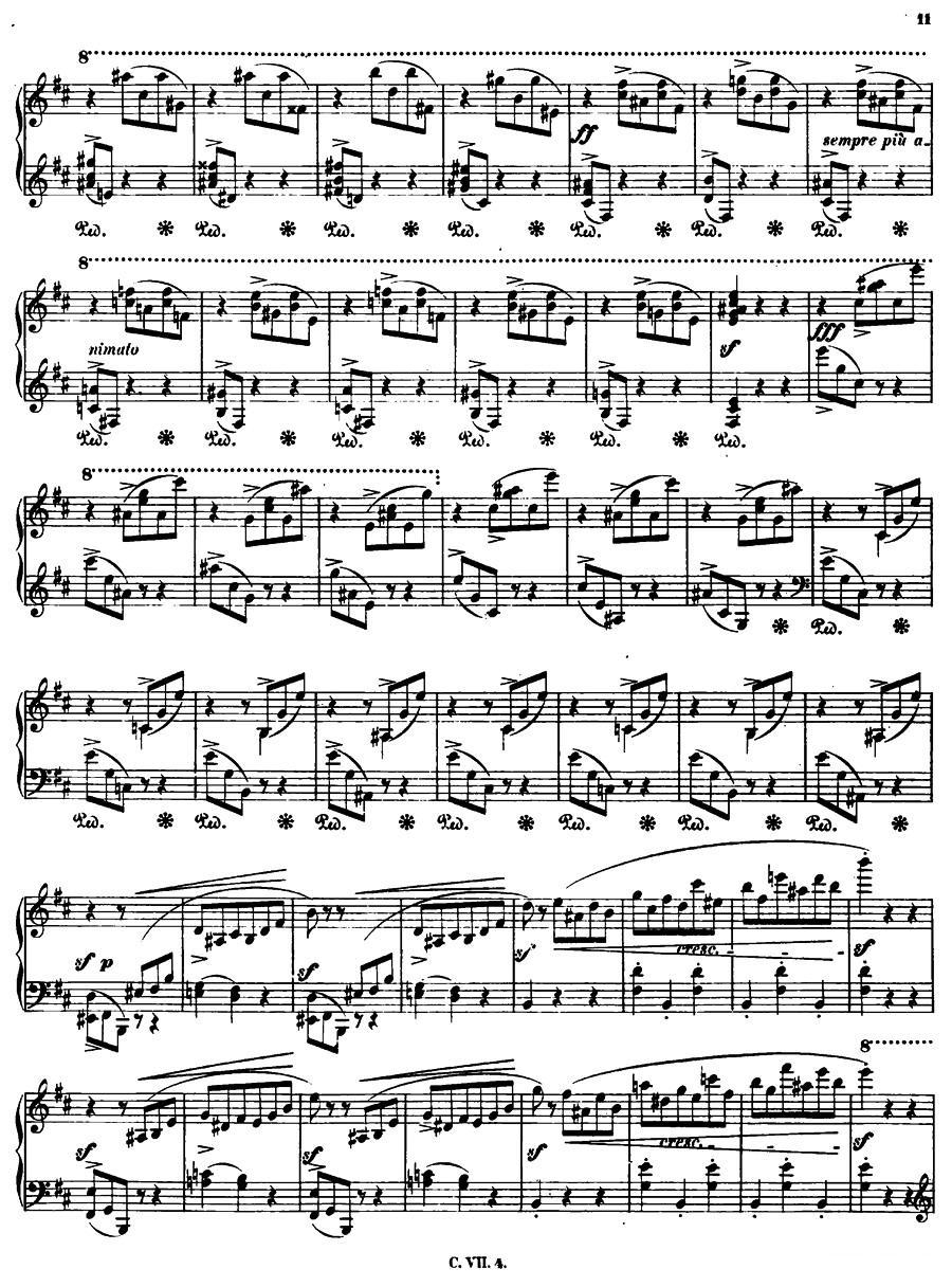 b小调钢琴谐谑曲Op.20（第一号）钢琴曲谱（图10）