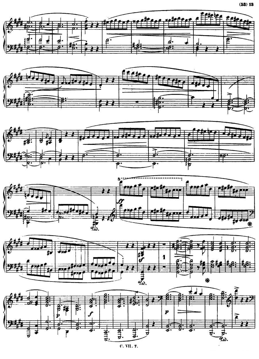 E大调钢琴谐谑曲Op.54（第四号）钢琴曲谱（图12）
