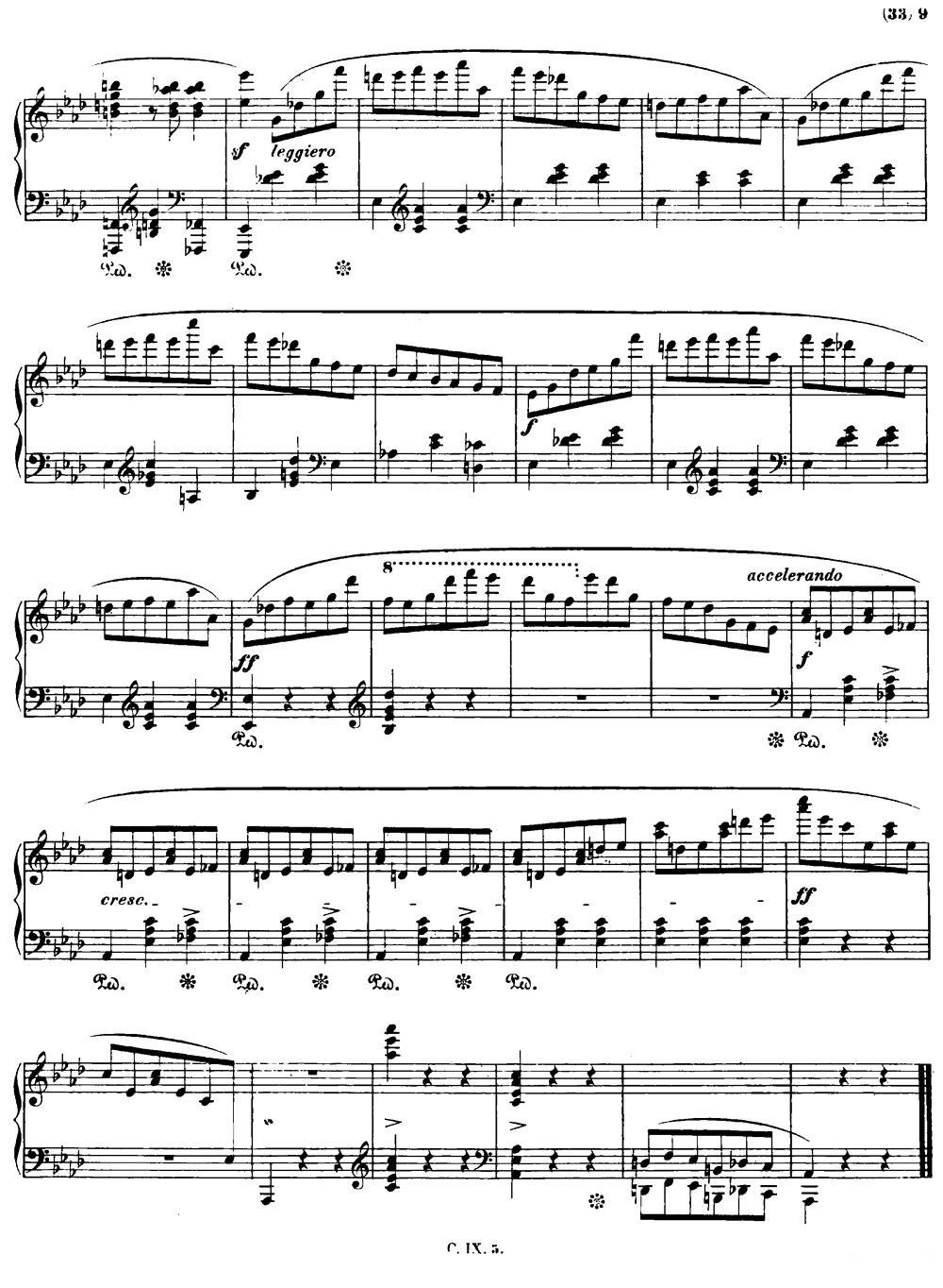 降A大调圆舞曲Op.42钢琴曲谱（图8）