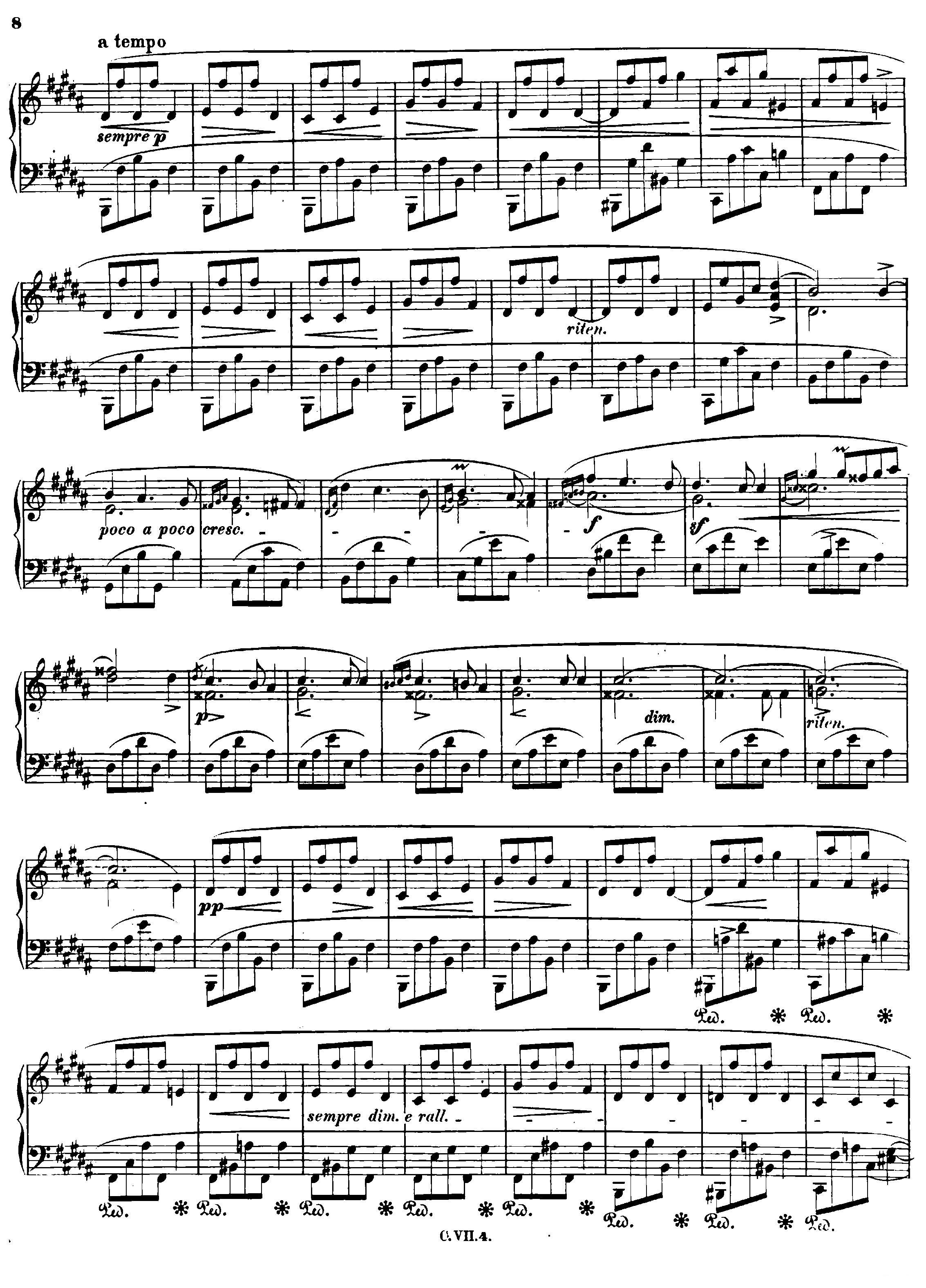 b小调钢琴谐谑曲Op.20（第一号）钢琴曲谱（图7）