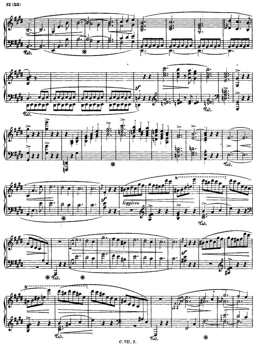 E大调钢琴谐谑曲Op.54（第四号）钢琴曲谱（图11）