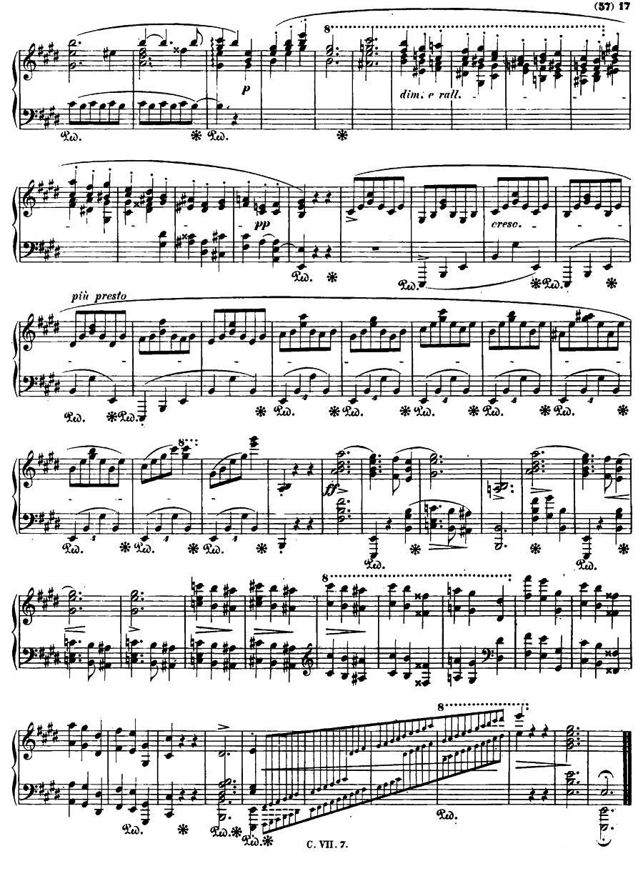 E大调钢琴谐谑曲Op.54（第四号）钢琴曲谱（图16）