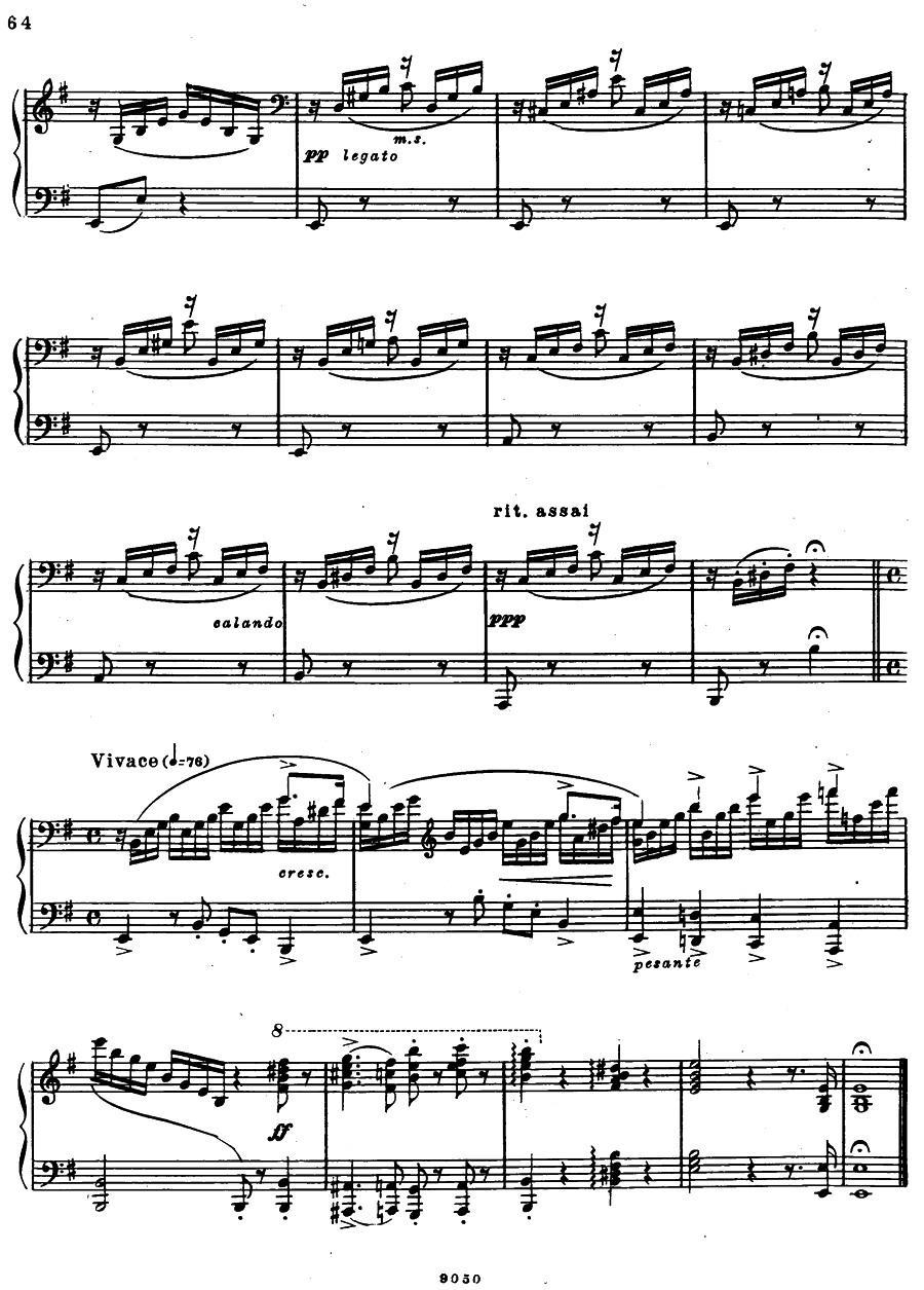 《夜莺》主题变奏曲钢琴曲谱（图12）