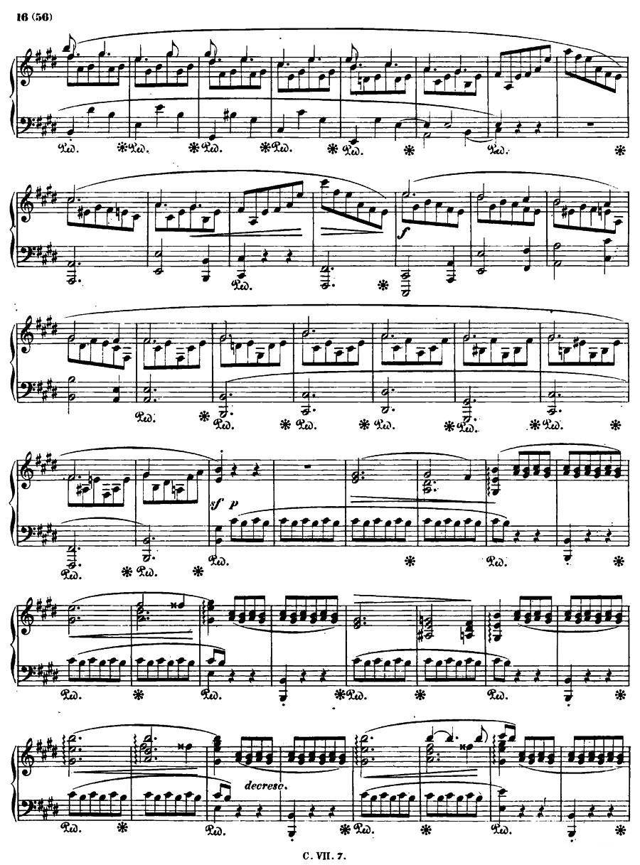 E大调钢琴谐谑曲Op.54（第四号）钢琴曲谱（图15）