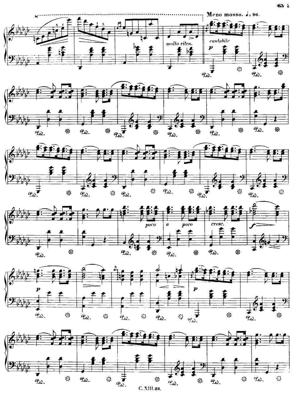 降G大调圆舞曲Op.70-1 钢琴曲谱（图2）