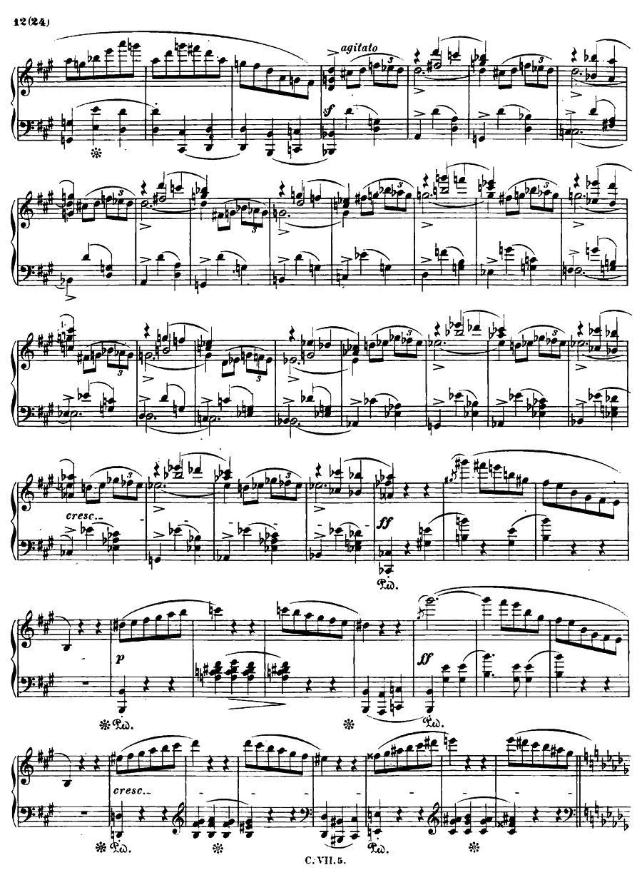 降b小调钢琴谐谑曲Op.31（第二号）钢琴曲谱（图11）