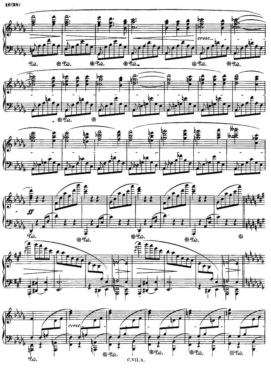 降b小调钢琴谐谑曲Op.31（第二号）钢琴曲谱（图15）