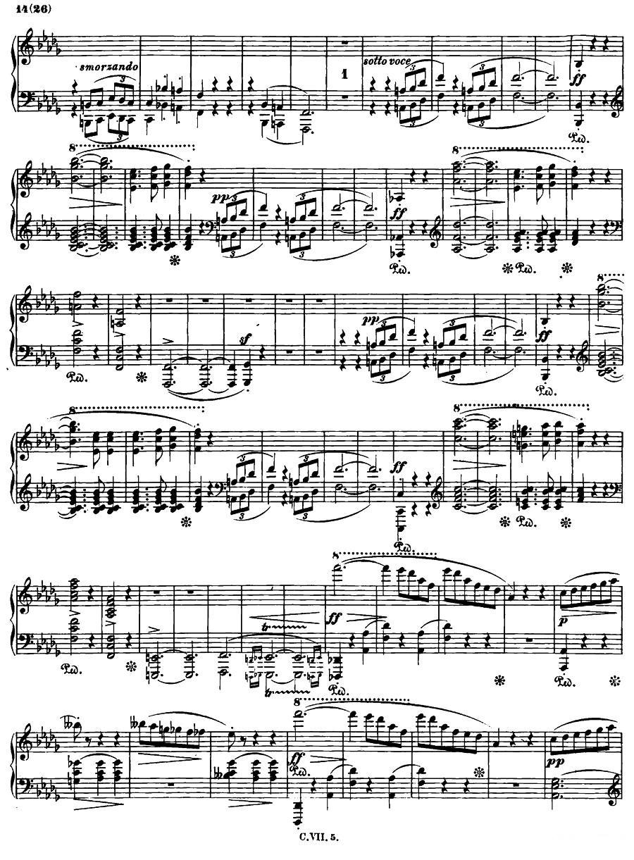 降b小调钢琴谐谑曲Op.31（第二号）钢琴曲谱（图13）