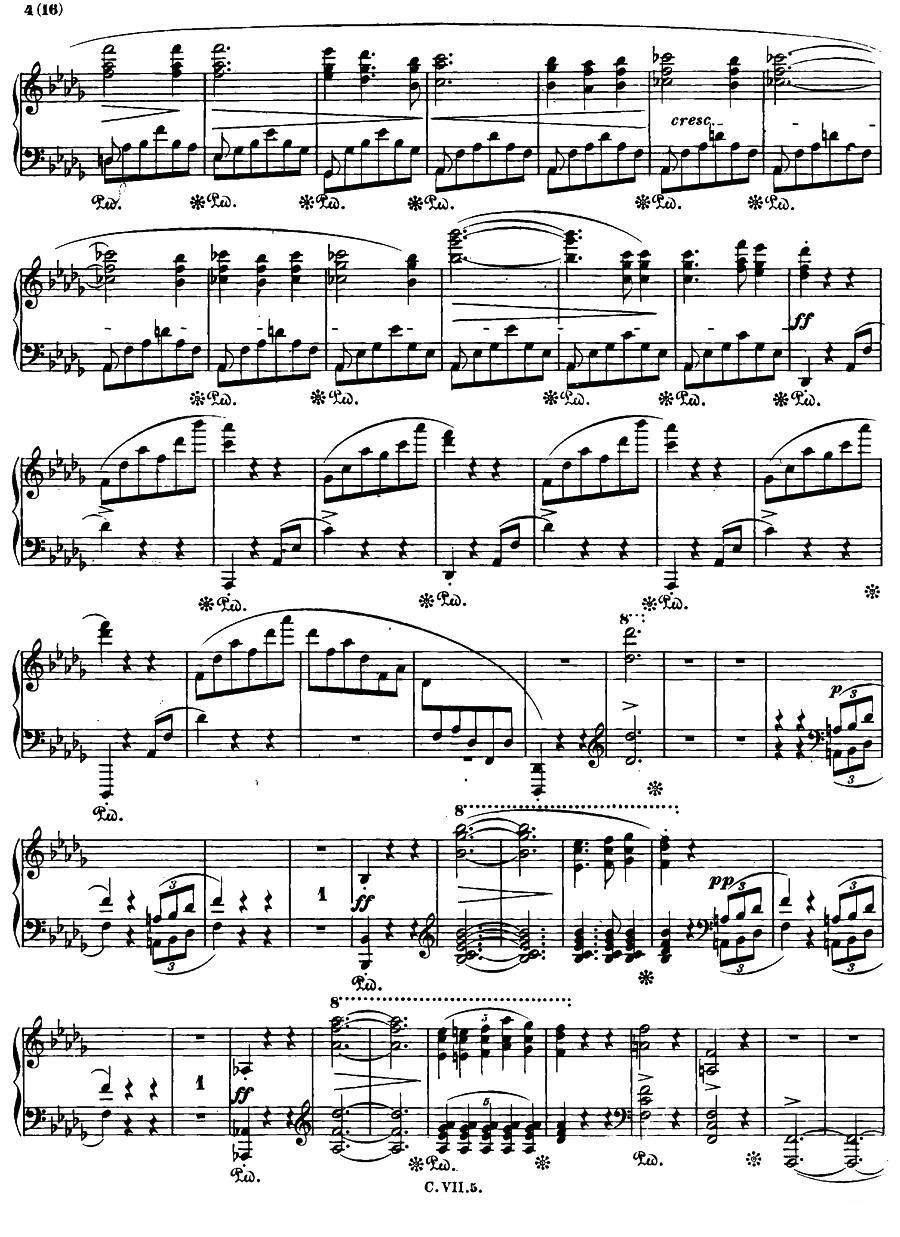 降b小调钢琴谐谑曲Op.31（第二号）钢琴曲谱（图3）