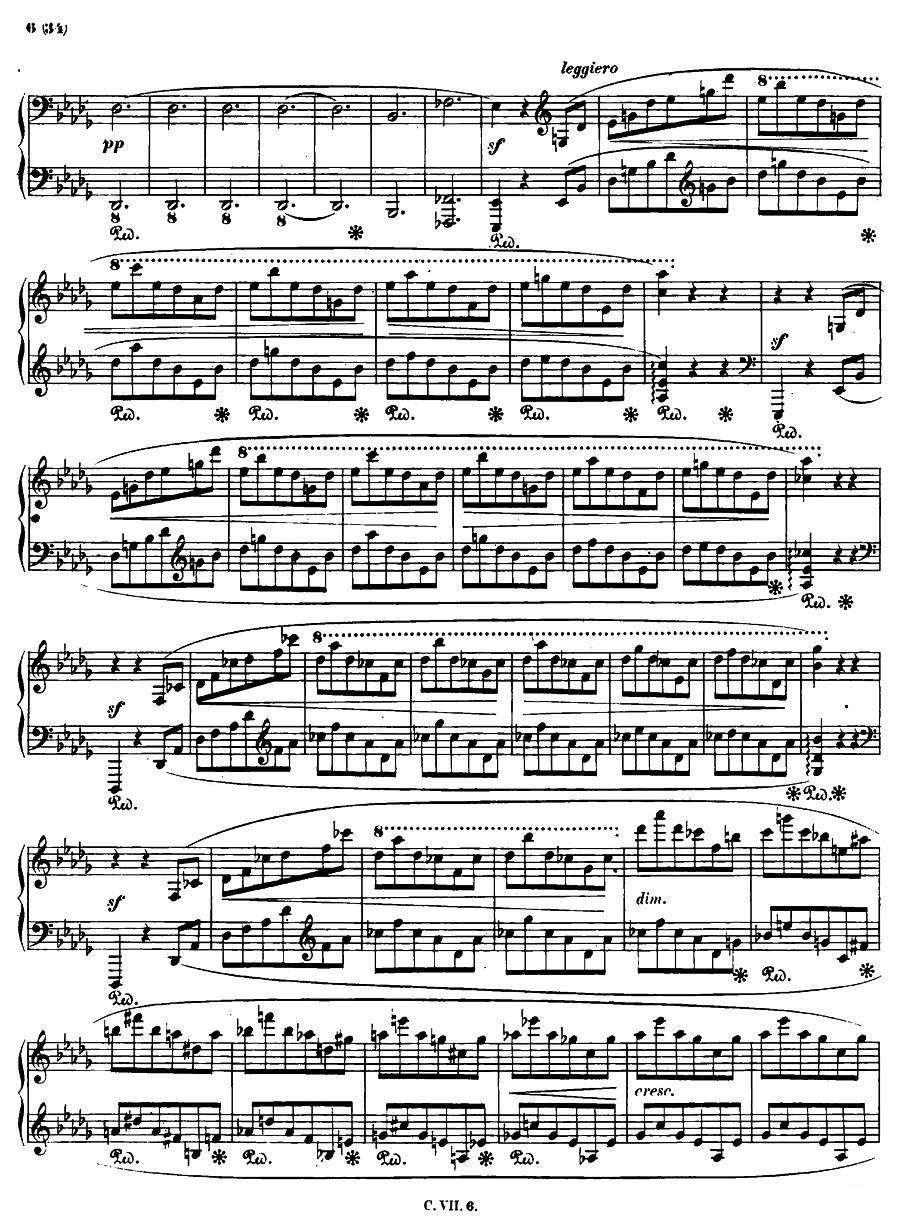 升c小调钢琴谐谑曲Op.39（第三号）钢琴曲谱（图5）
