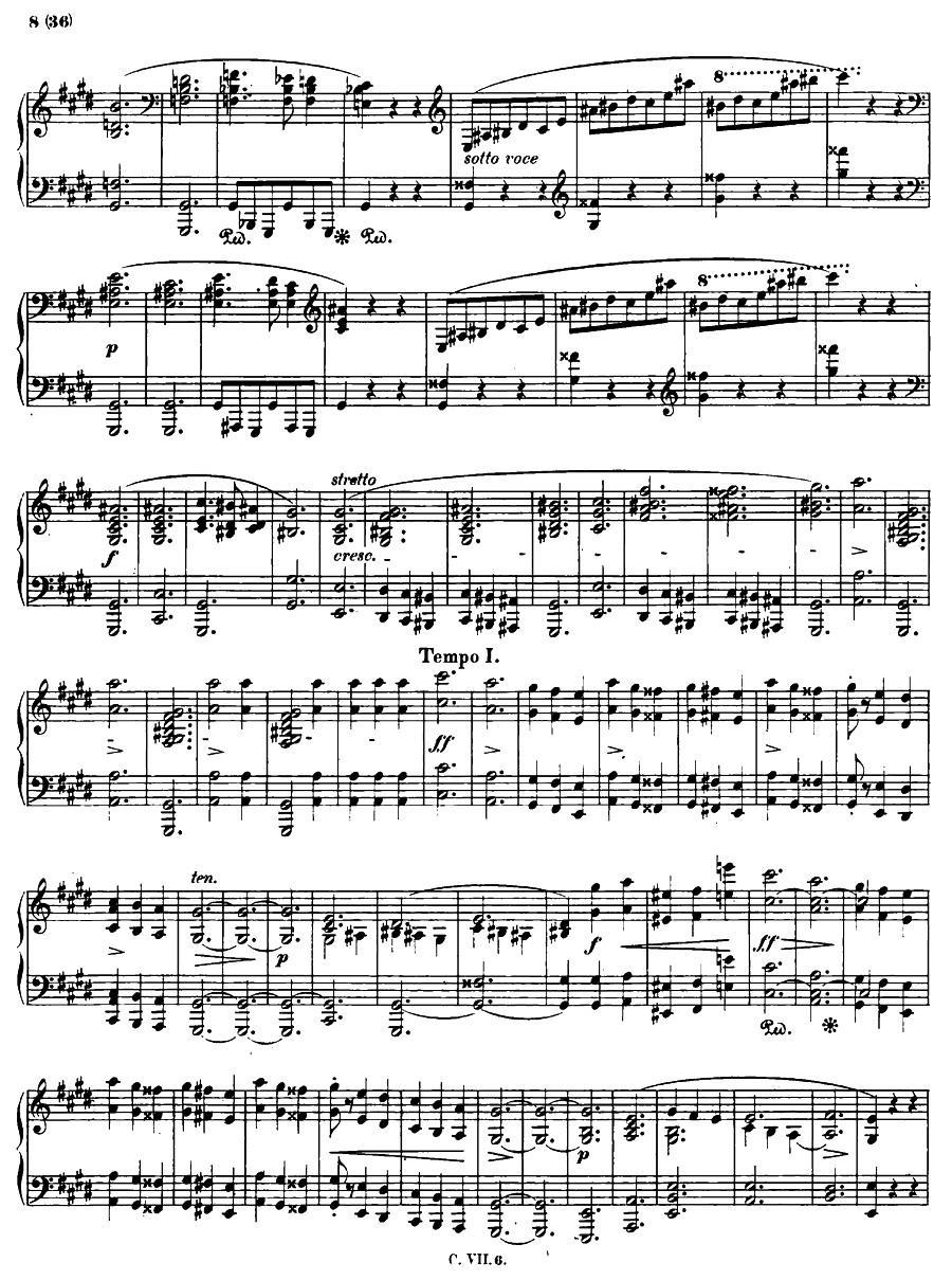 升c小调钢琴谐谑曲Op.39（第三号）钢琴曲谱（图7）